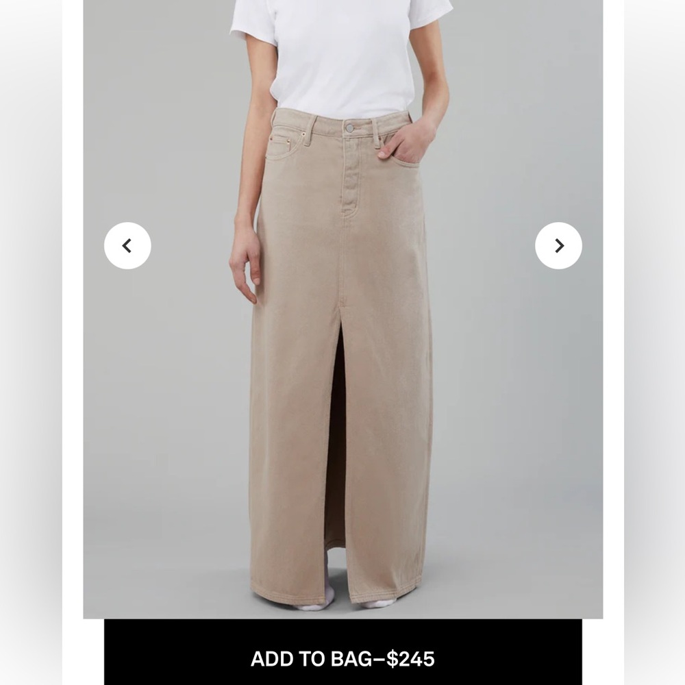Lima Skirt In Khaki by Still Here